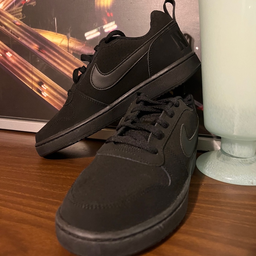 Nike Court Borough Low 'Triple Black' 838937-001